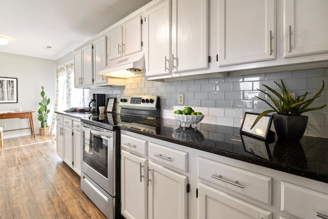 modern white kitchen